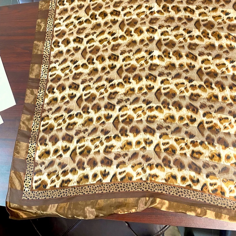 Scarf Vintage Leopard Print Scarves for Women